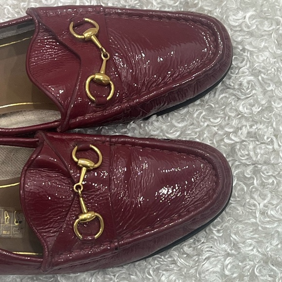 Gucci Horsebit Accent Patent Leather Loafers - Picture 3 of 11